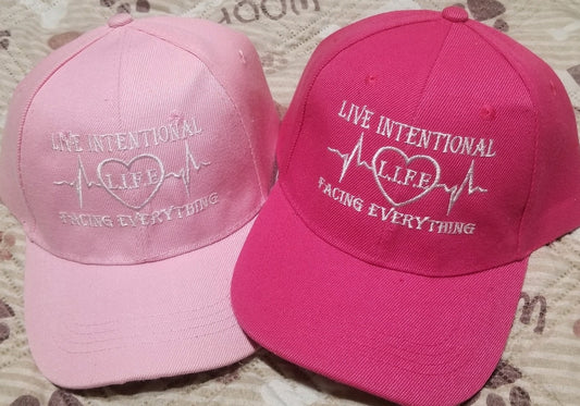 Live Intentional Facing Everything Hats